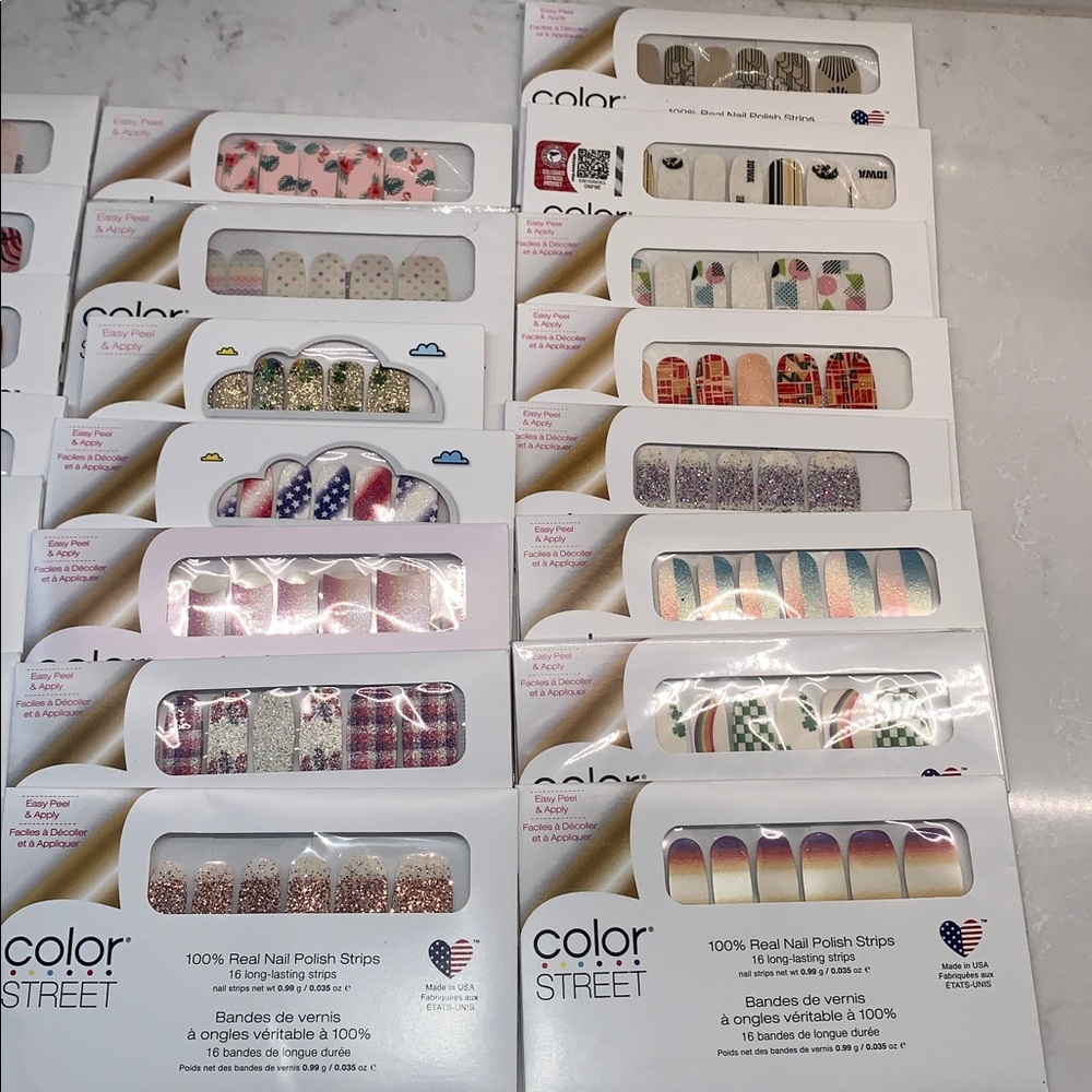 NEW Color Street Nail Strips Collection Real Nail Polish Set of 22 - Picture 3 of 4